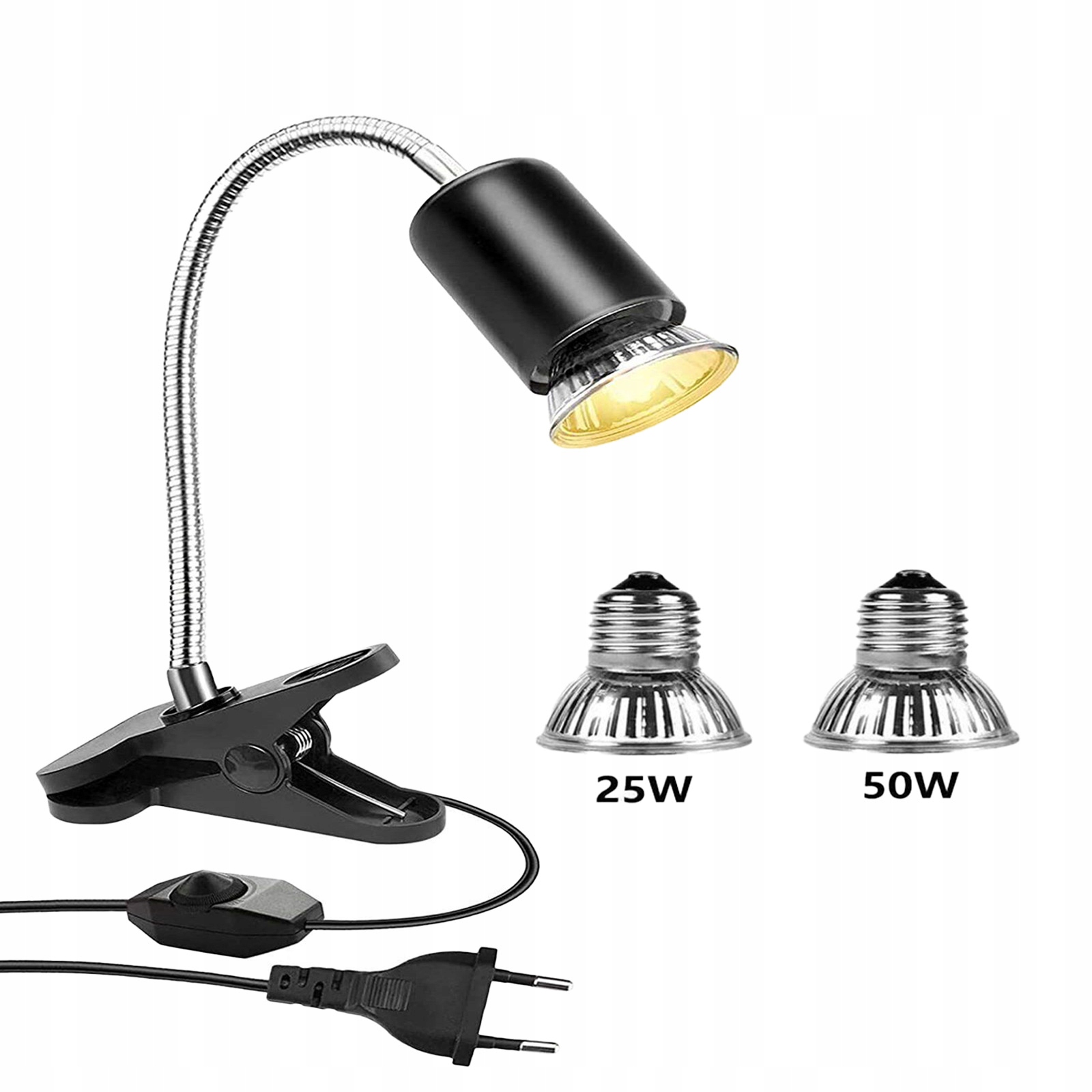 Levně Výhřevná Lampa Želva, 2 Žárovky Uva Uvb Výhřevná Lampa Pro Plazy Terária