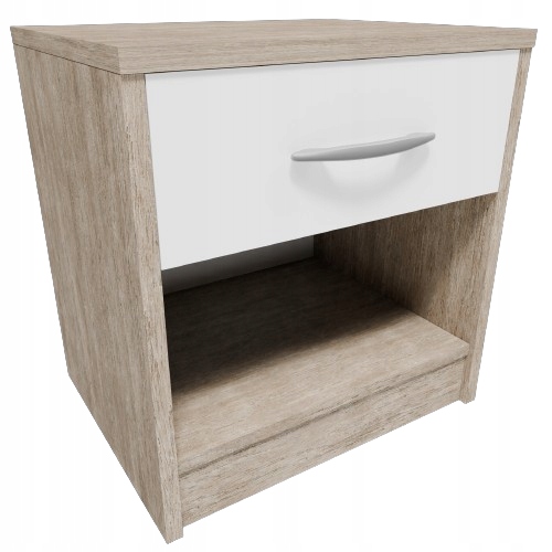 Noční stolek noční stolek 1S Bílý-sonoma komoda Rob