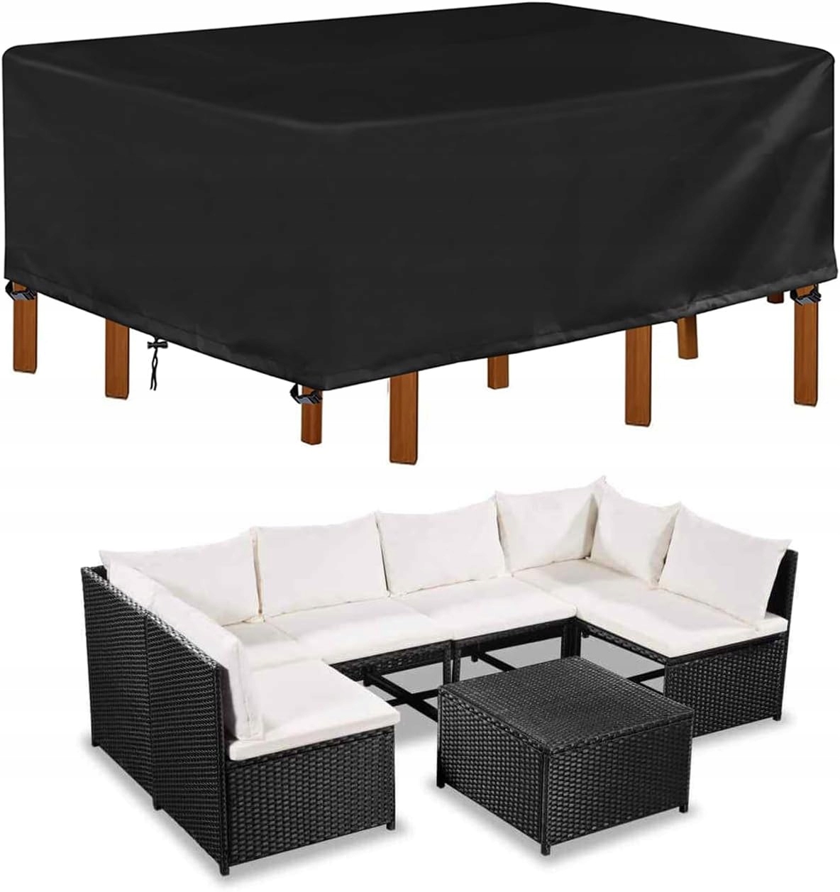 Obal na zahradní nábytek 250 x 210 x 90 cm – voděodolný, odolný