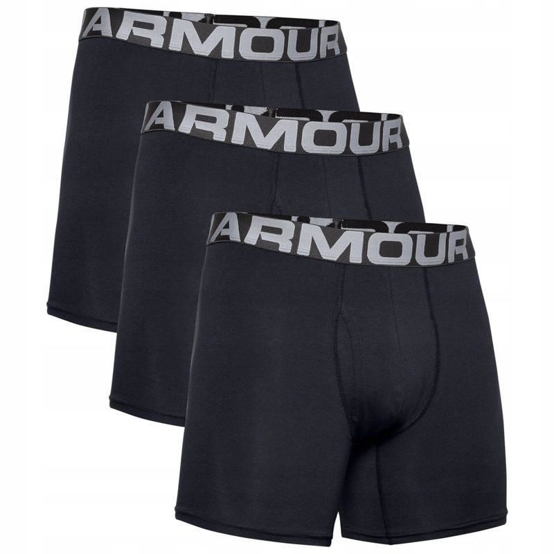 Boxerky Under Armour Charged Cotton 6IN 3 Pack Men 001 S