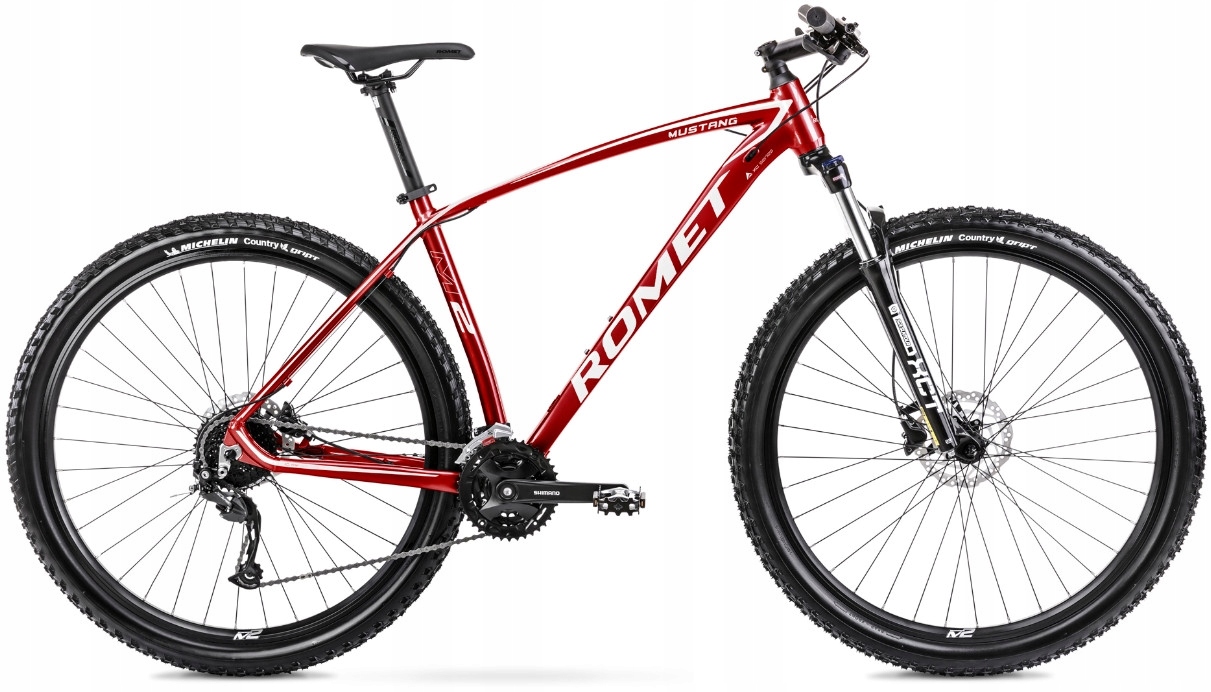Rower Mtb Romet Mustang M2 rama 17 cali koło 29 " czerwony