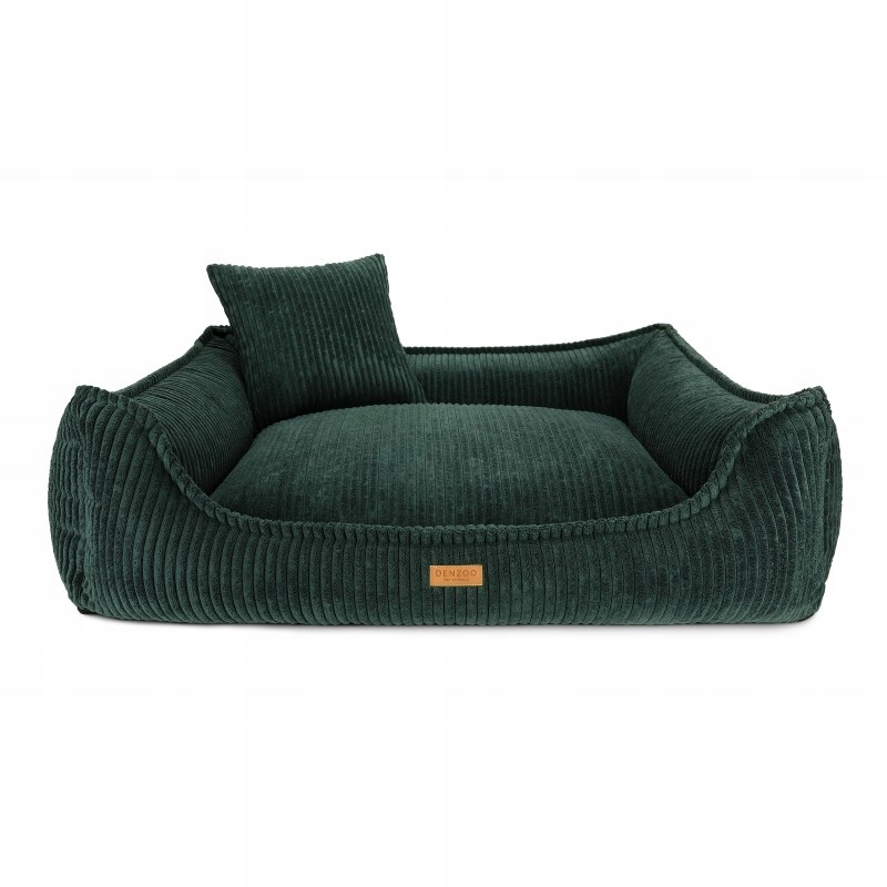 Legowisko Ortopedyczne Denzoo Milano Bottle Green "XL" 100x80 Kojec Sofa Po