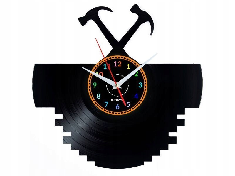 Rock Band Dárek Originální dekorace do domu Hodiny z vinylové desky