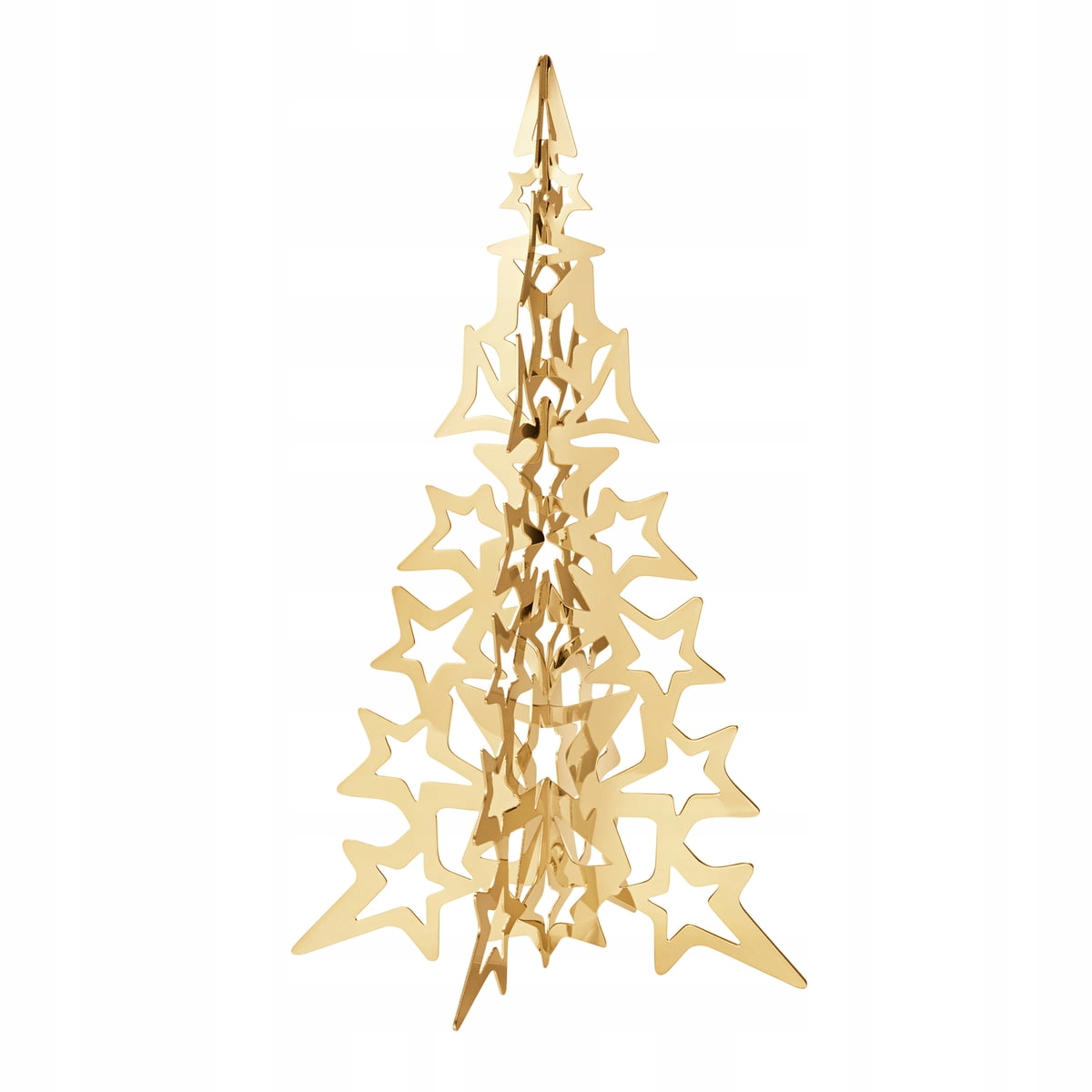 Georg Jensen Kovový dekoratívny vianočný stromček 20 cm, zlatý