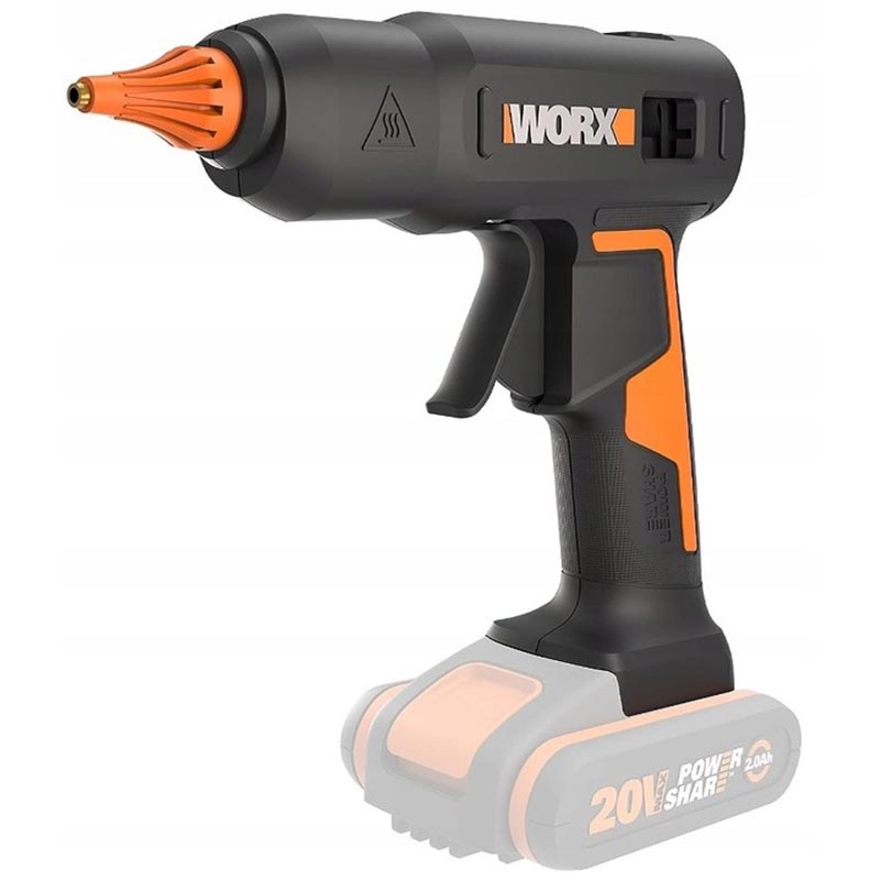 Pistolet do kleju akumulatorowy Worx WX045.9 20V Li-Ion body