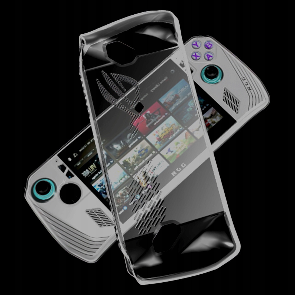 Nakładka ochronna uchwyt grip etui plecki z TPU na Asus Rog Ally biały