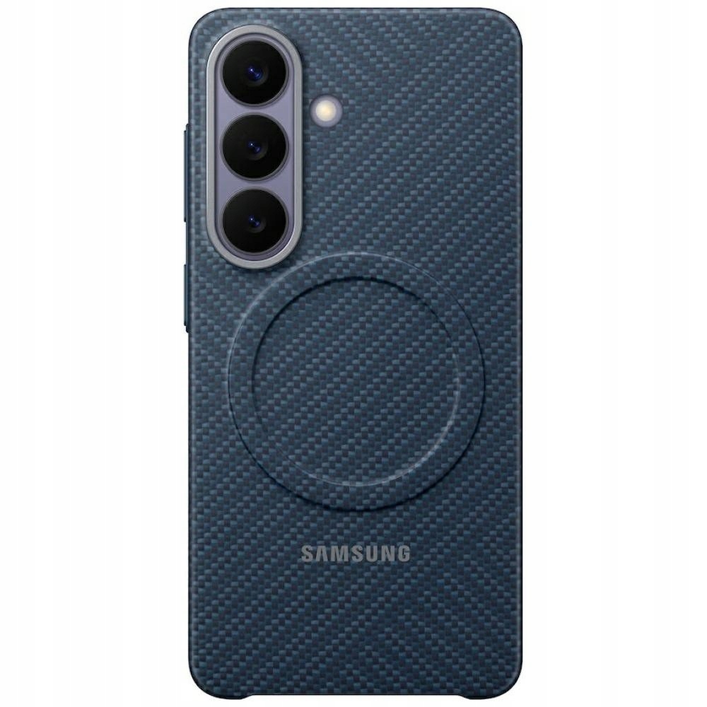 Puzdro Samsung Carbon Magnet pre Galaxy S26+ Plus tmavomodré