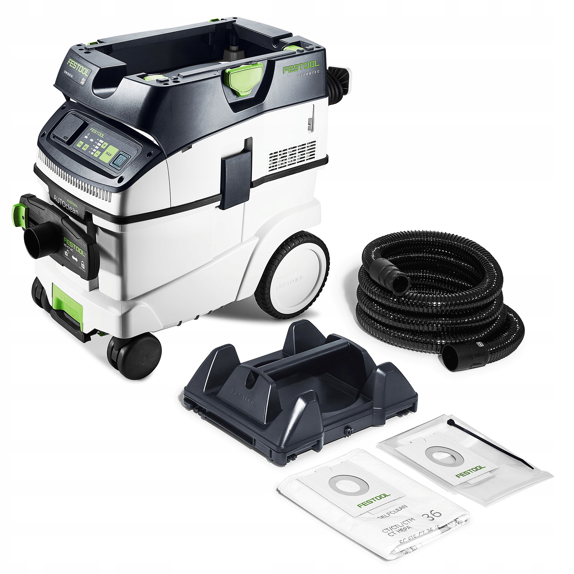 Odkurzacz Mobilny Ctm 36 Ei Ac-planex Festool Bluetooth Zestaw Worek Wąż