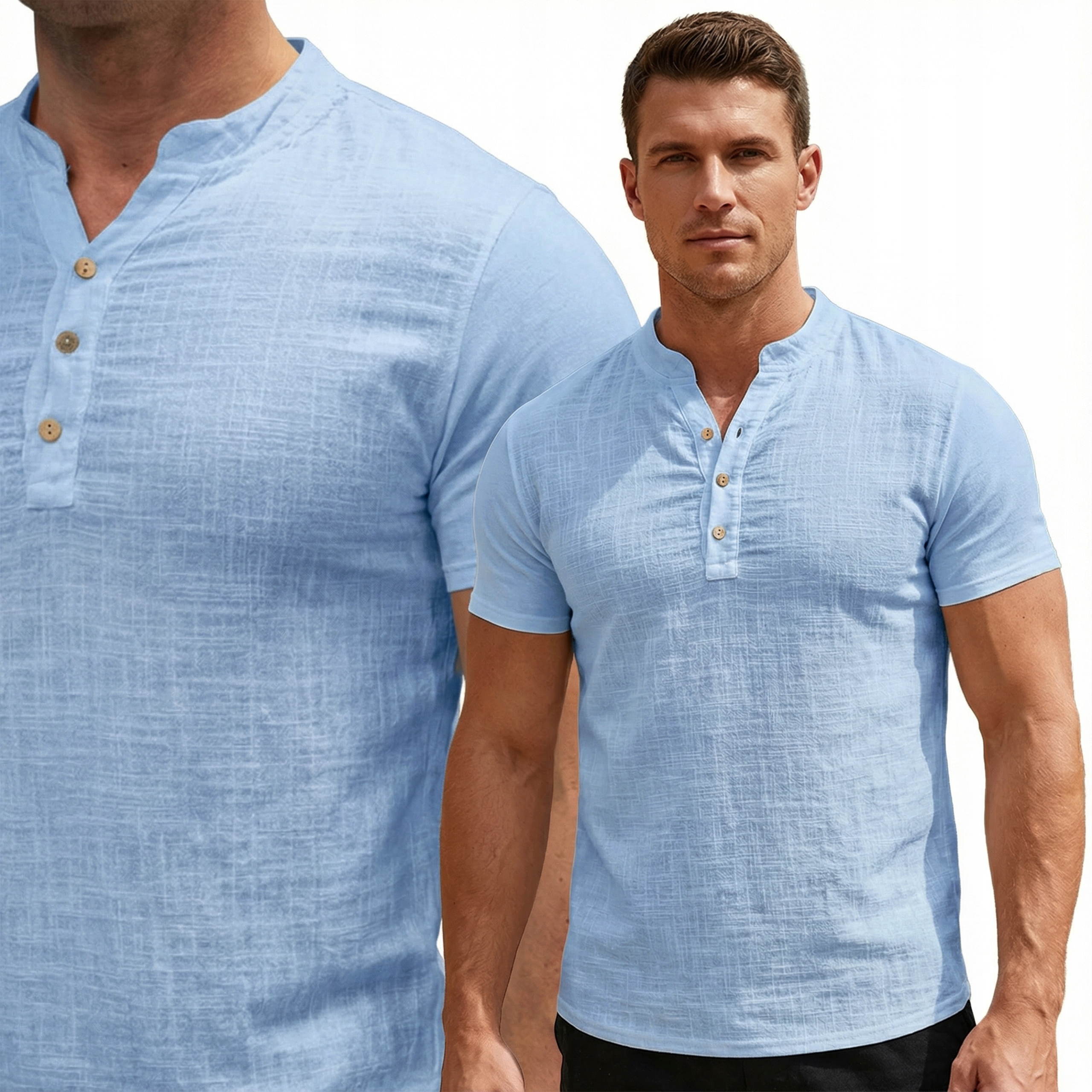 Pánská bavlněná košile Casual Prodyšná Fr Paris