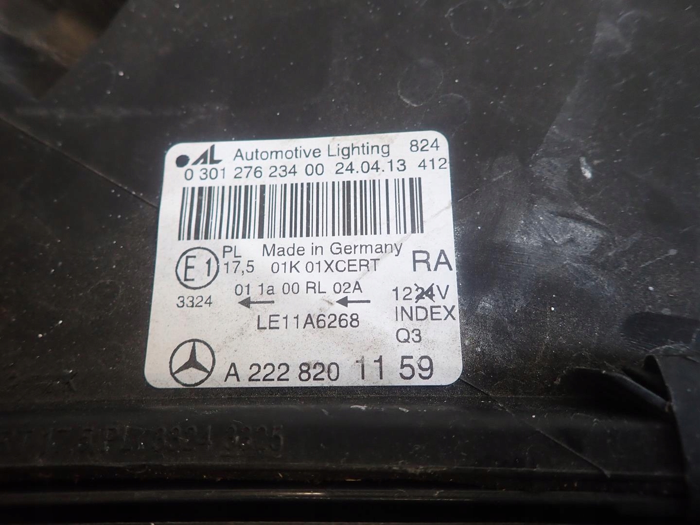 light front right MERCEDES S-KLASA W222 FULL LED