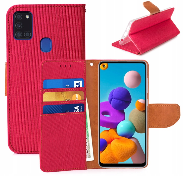 

Etui Portfel Canvas Do Samsung Galaxy A21S