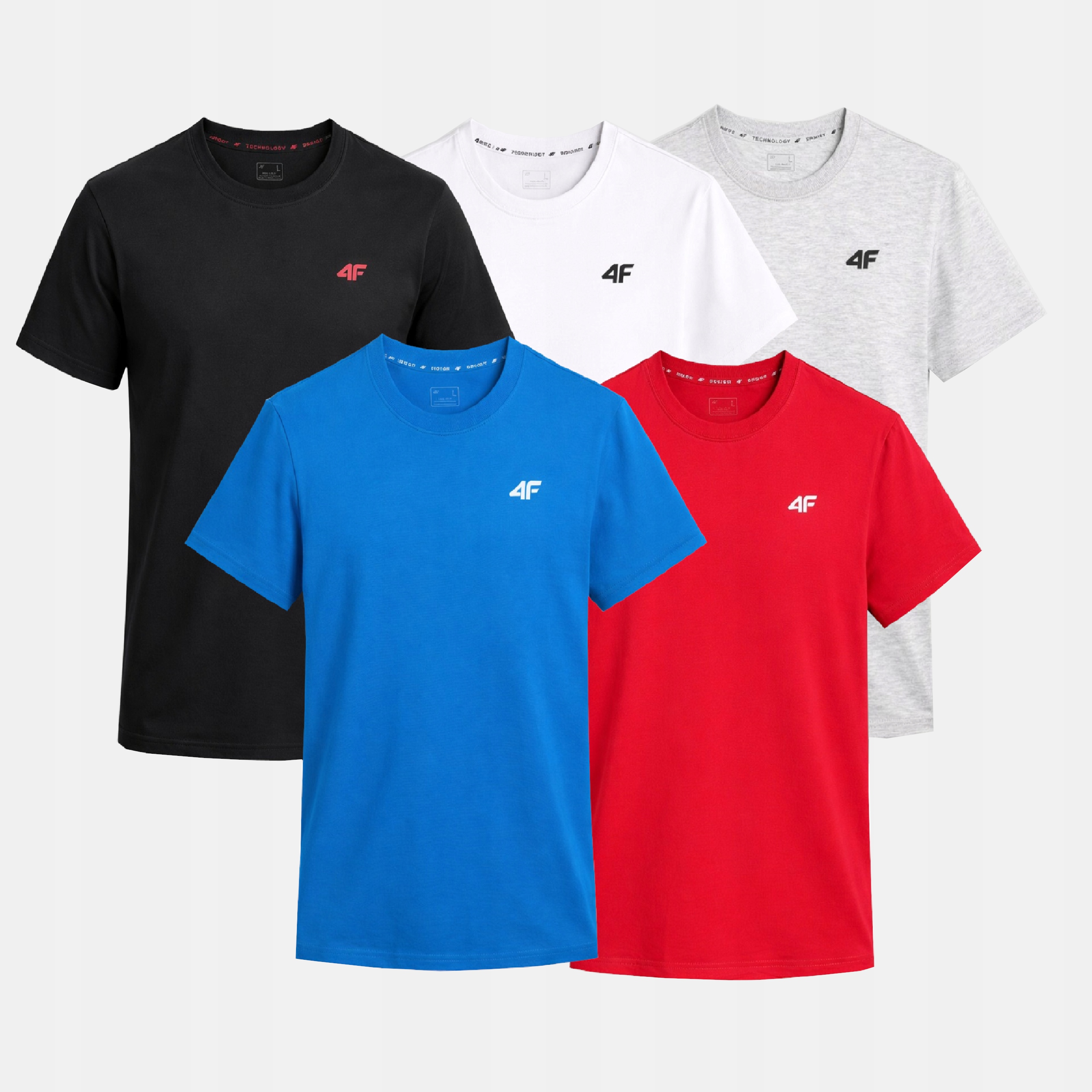 Pánské Tričko 4F Tričko Komplet 5PAK XL TTSHM3341