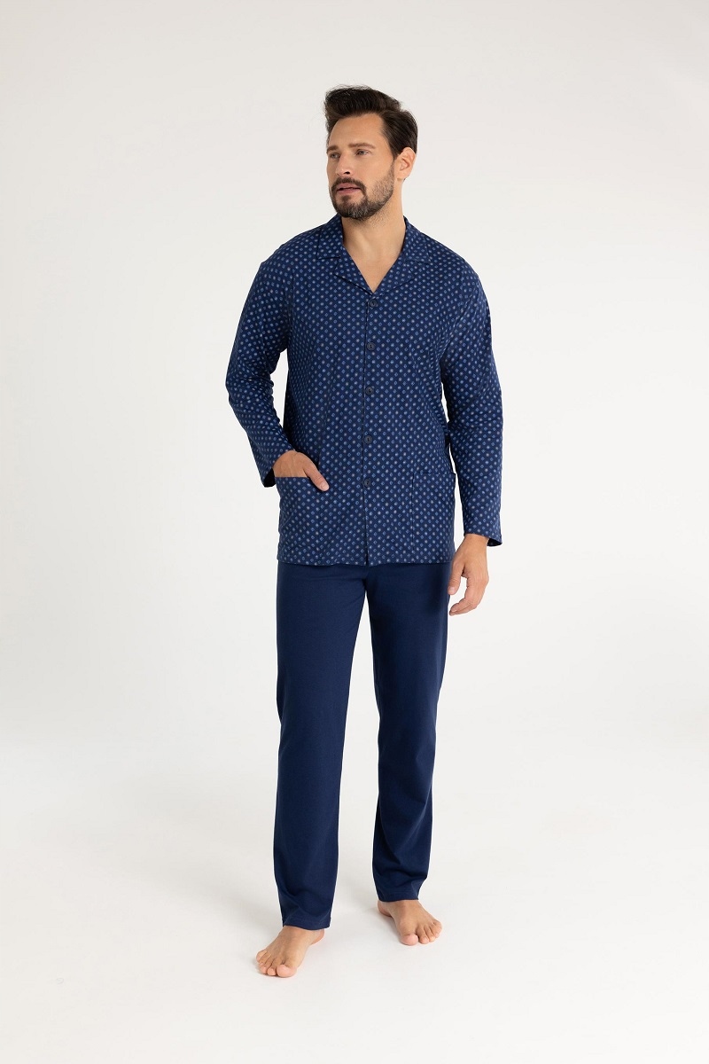 Pánské Pyžamo 486/L Námořnická Modrá