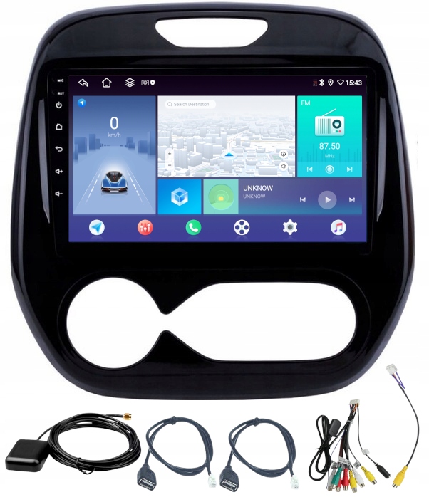Android Rádio Navigace Carplay Renault Captur 2013-2019 4GB Ram 64GB Rom Sim