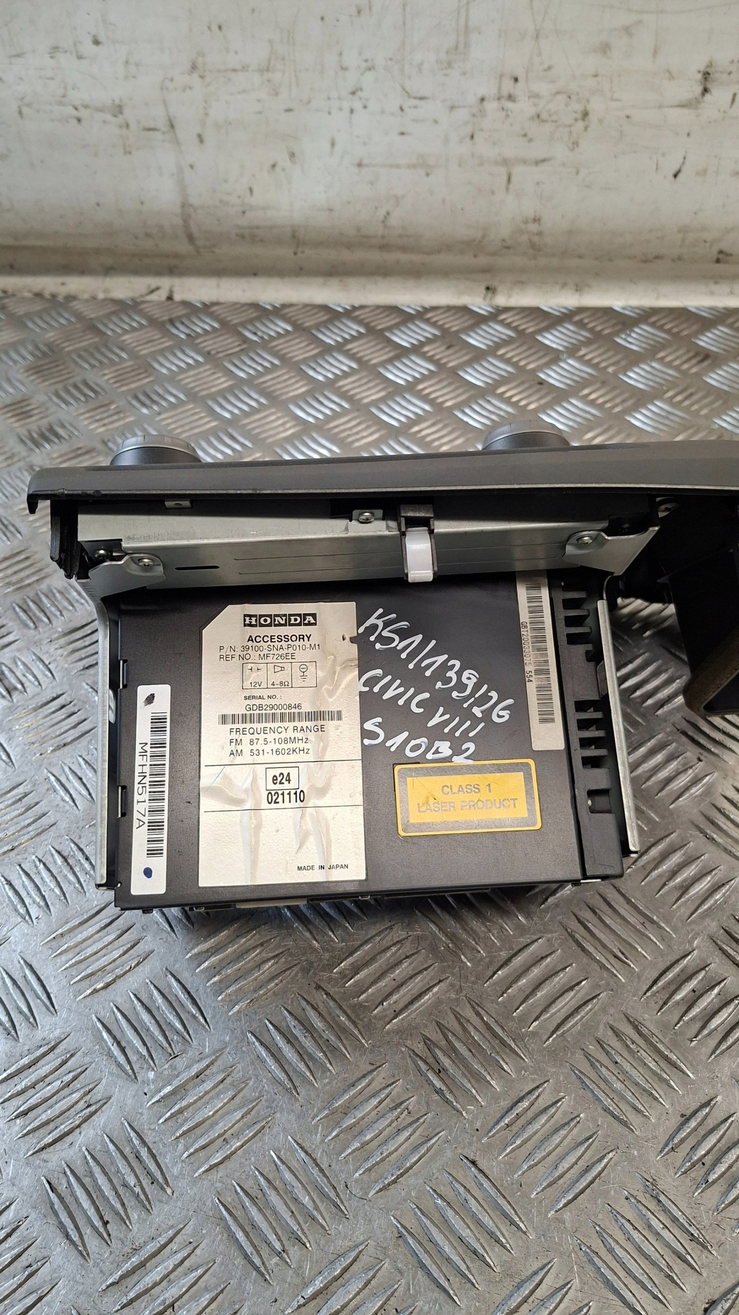 RADIO industrial HONDA CIVIC VIII