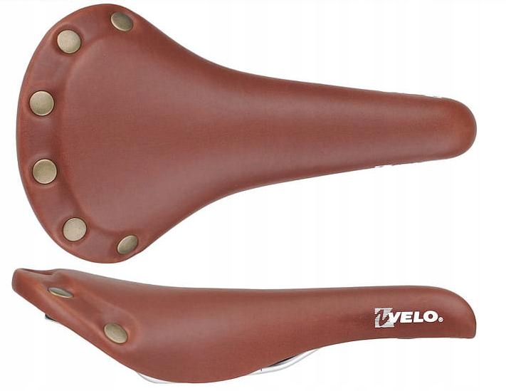Siodełko Rowerowe Retro Ostre Koło Fix Brąz Velo