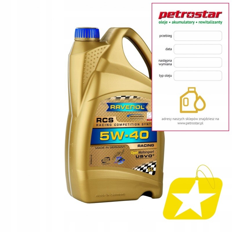 Ravenol Rcs Racing Soutěž Synto 5W40 Usvo 5L