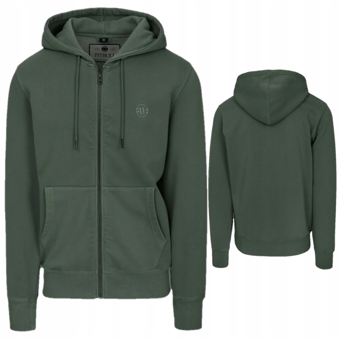 Pitbull West Coast Rozepínací Mikina S Kapucí Lancaster II Zelená XL