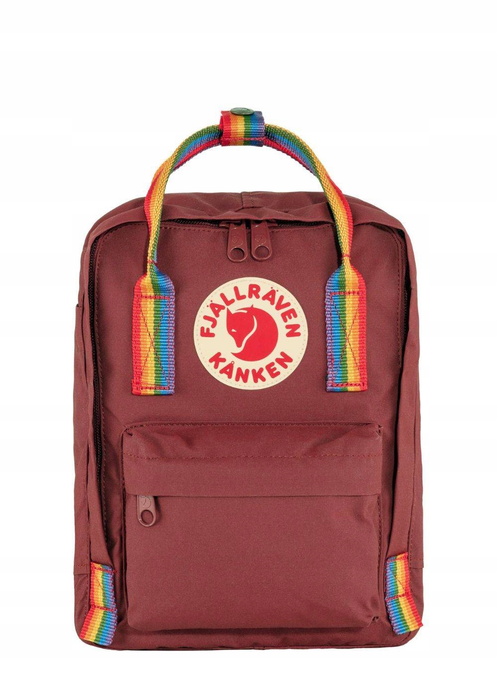 Batoh Fjallraven Kanken Rainbow Mini ox red