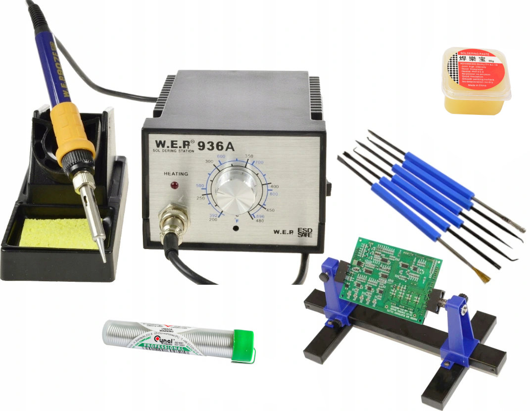 

Stacja Wep 936A 75W +Narzędzia Uchwyt Pcb Pasta