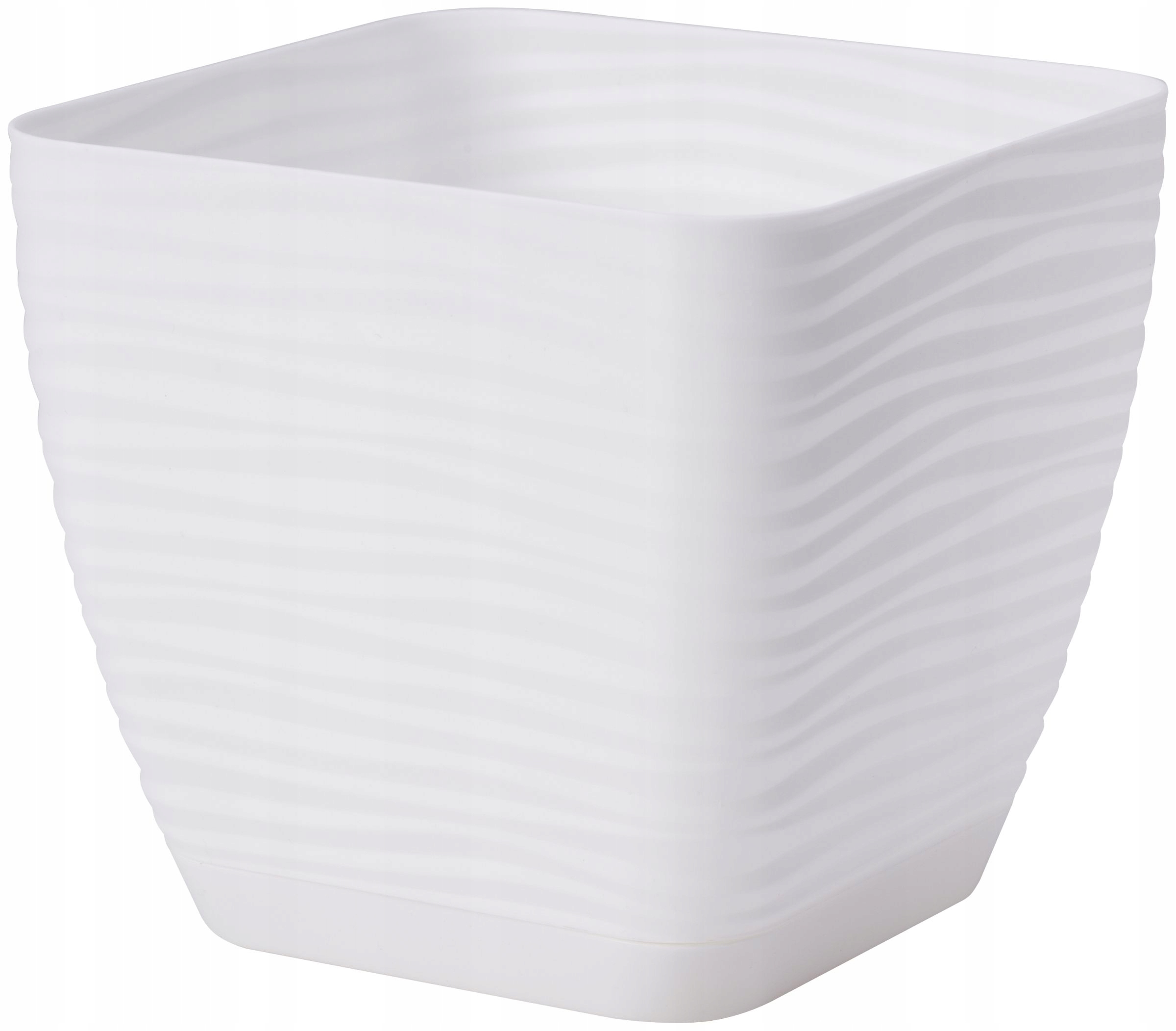 

Doniczka Sahara Petit kwadrat z podst 17 h16 Biała