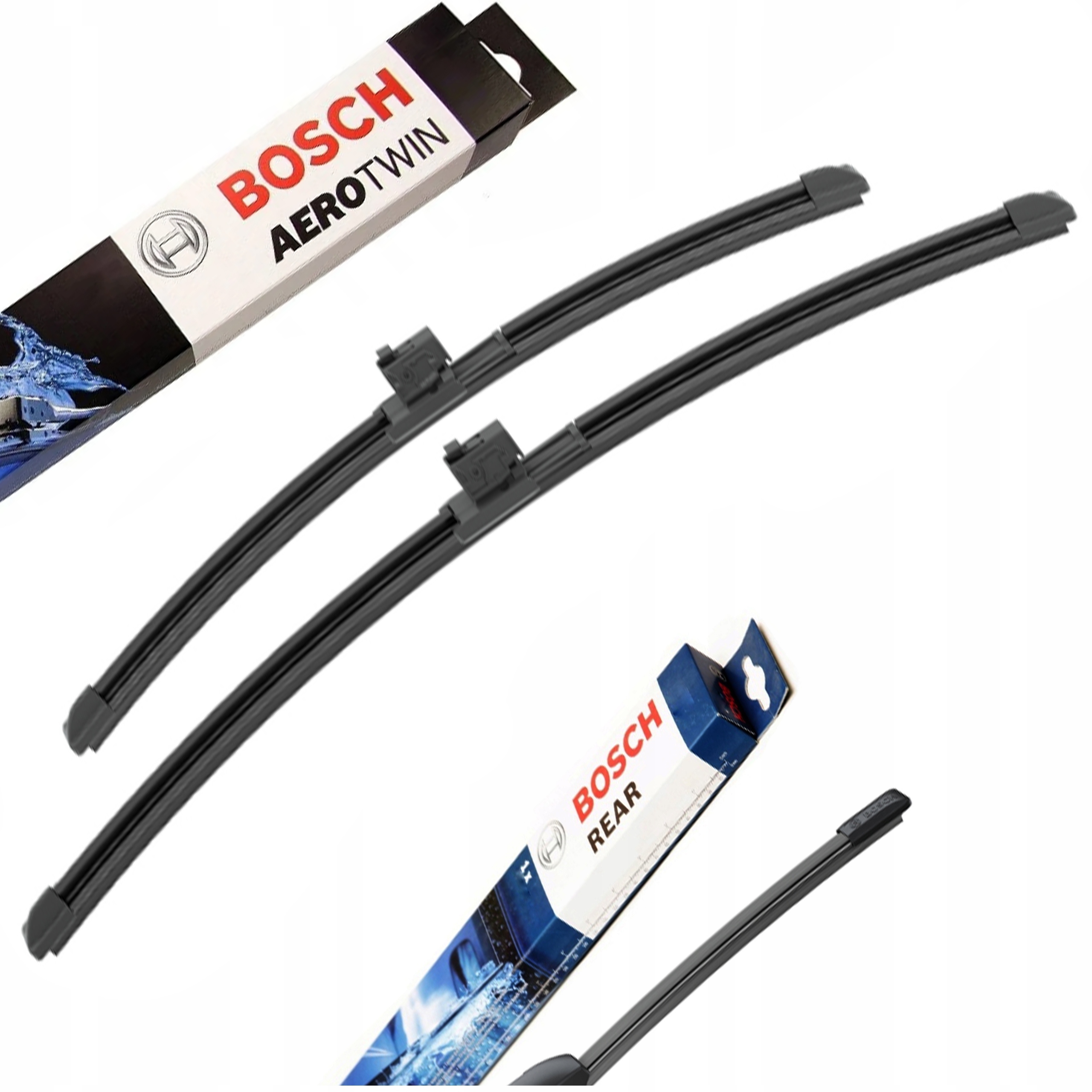 Wycieraczki Bosch Przód Tył Audi A6 C8 Avant 2017- spryskiwacz ogrzewany