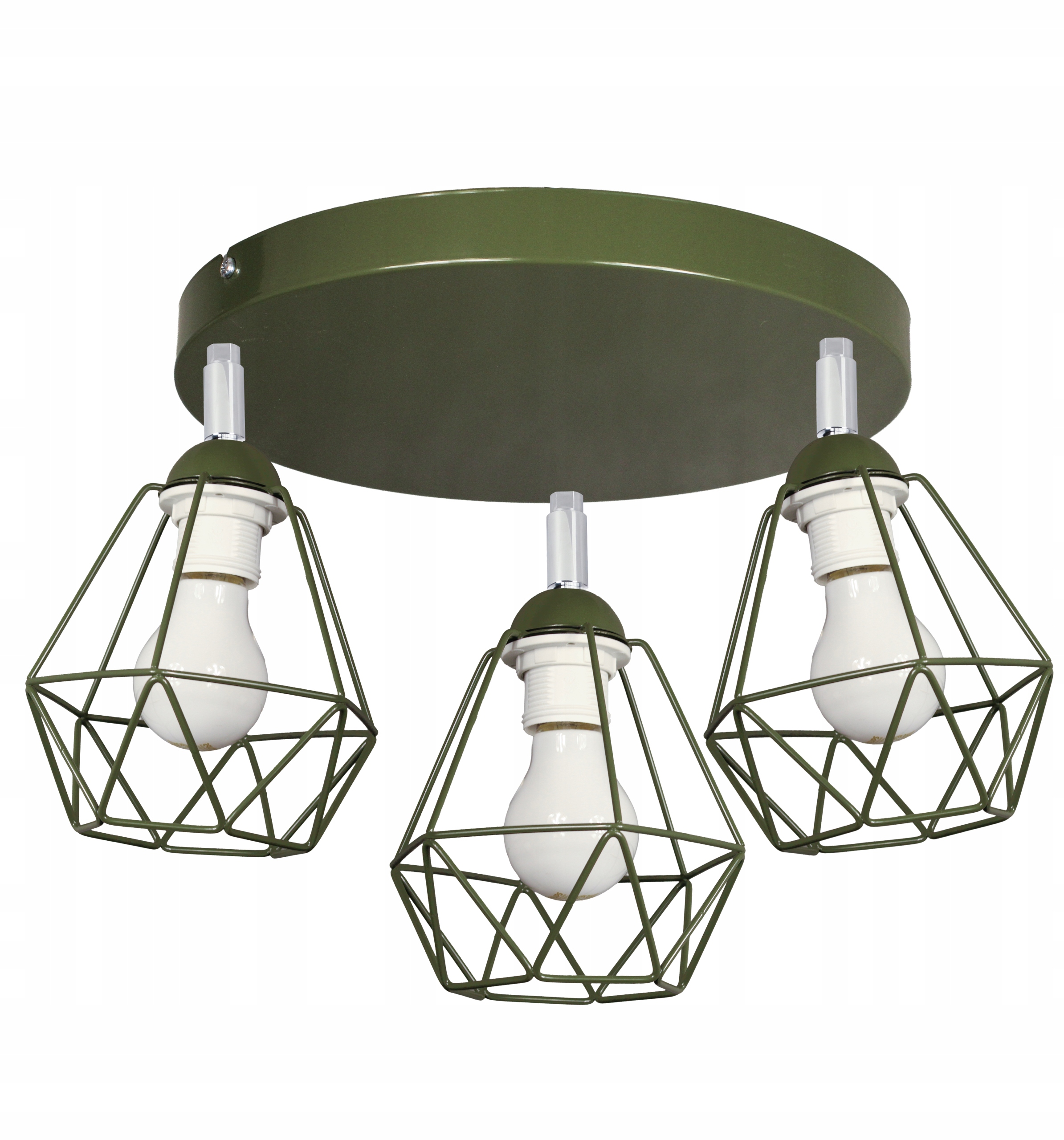 Závěsné stropní svítidlo s lustrem Diamond, zelená, stropní lampa do obývacího pokoje