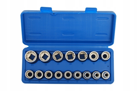 Nástrčkové kľúče 12-hran 1/2" 8-24 mm, 16-dielna sada