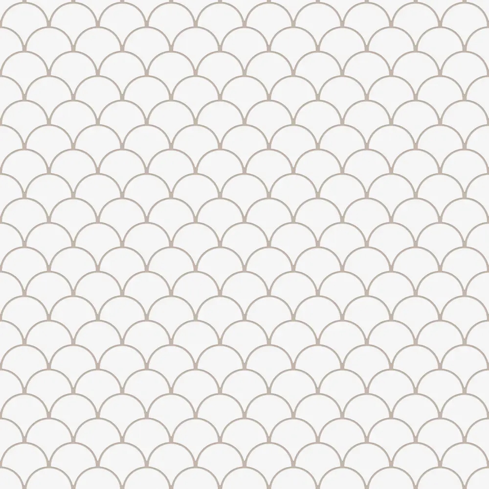 MOZAIKA CERAMICZNA FISH SCALE WHITE MAT BIAŁA Szerokość produktu 29 cm