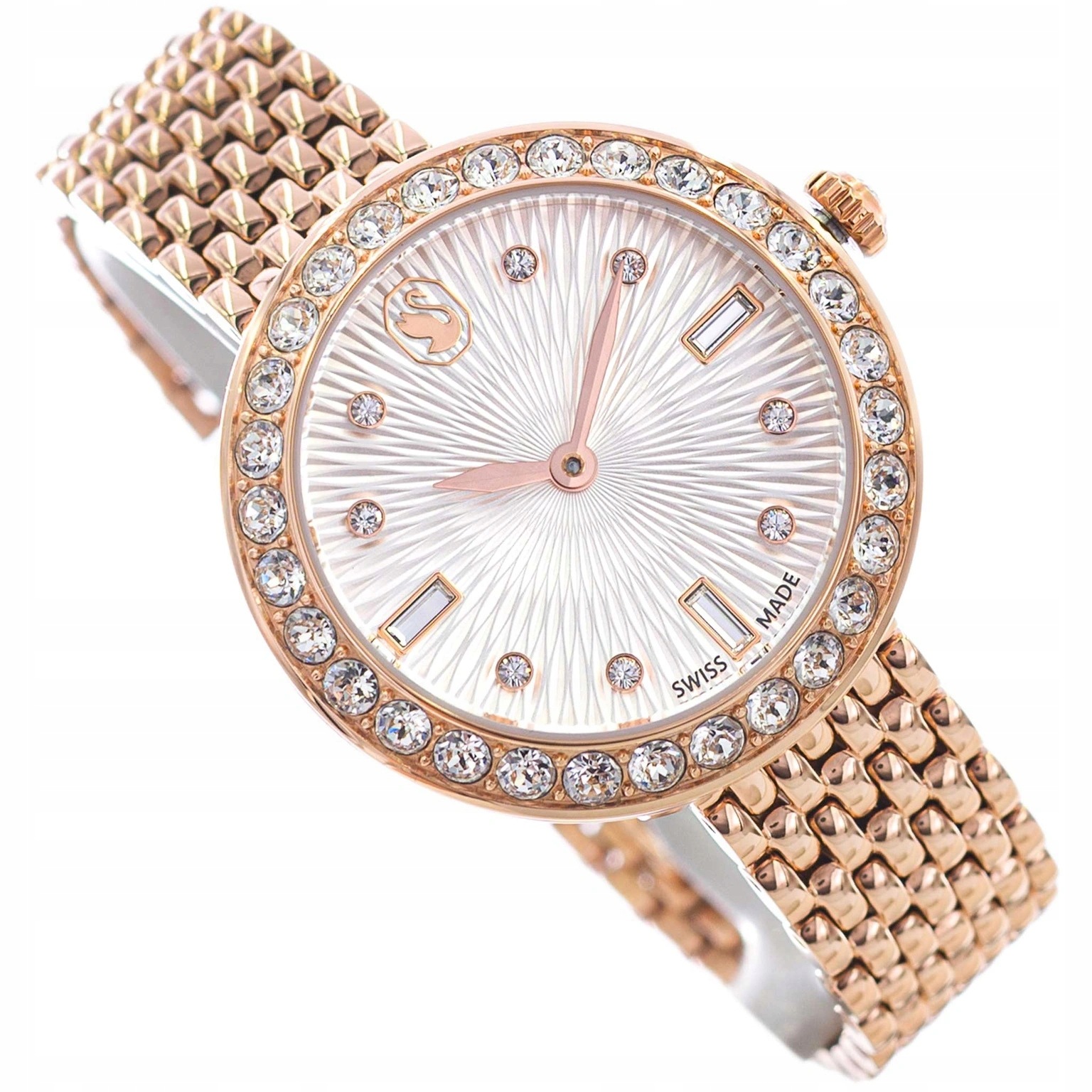 Dámské Hodinky Swarovski 5672981 Certa Růžové Zlato Na Náramku
