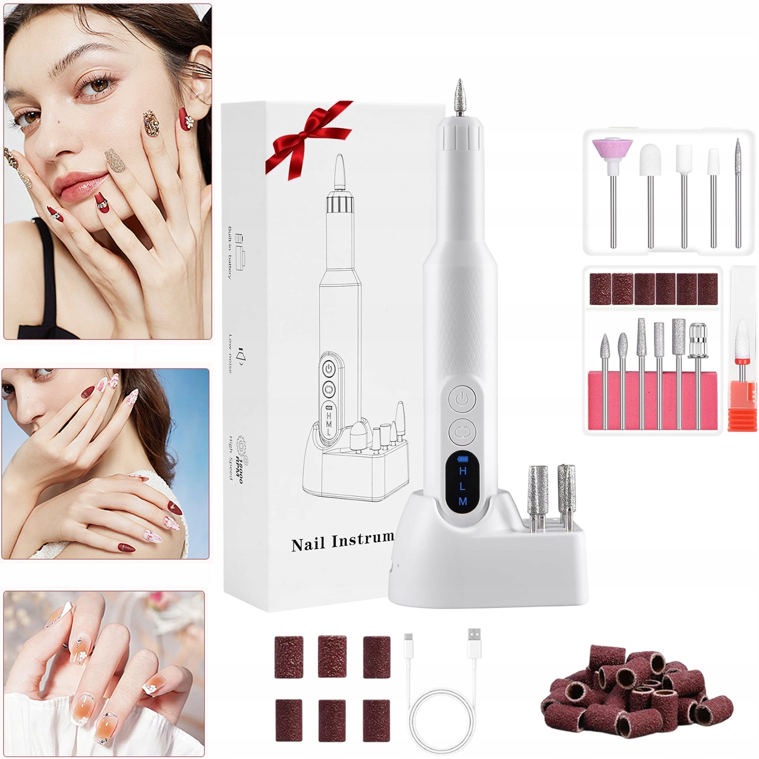 Elektrický Frézovač Na Nehty 20000 Rpm Pilník Na Nehty Manikúra