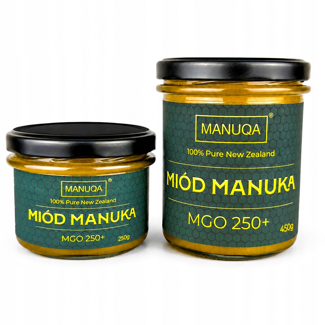 Zestaw Miód Manuka MGO250 450g 250g Manuqa