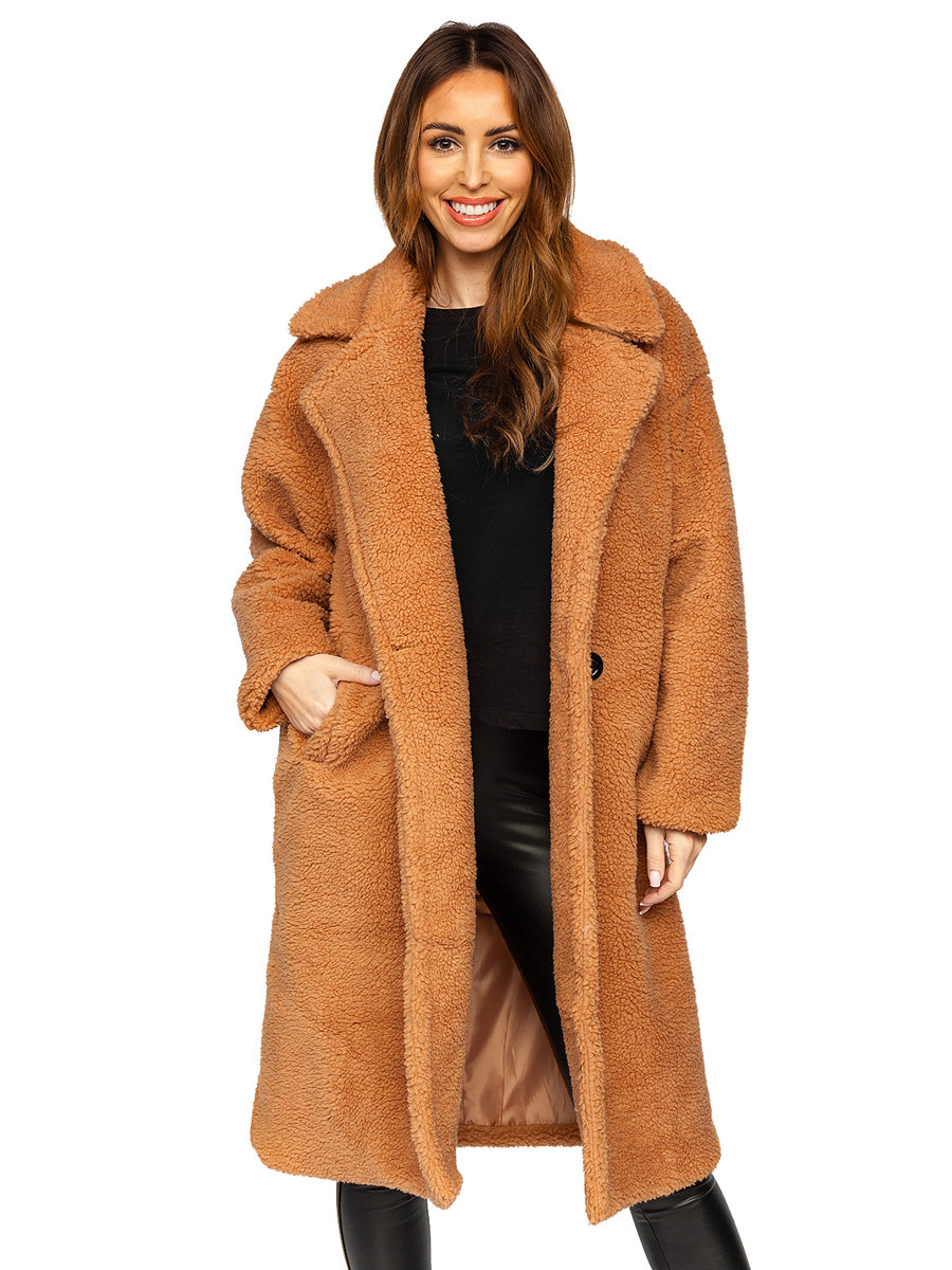 Zimní Camelový Kabát AN105 DENLEY_Univerzální