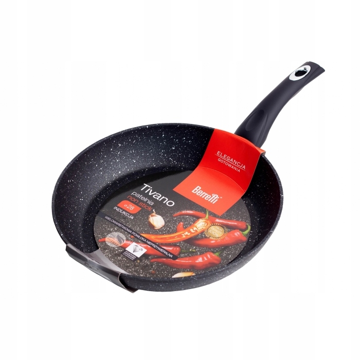 

Patelnia Tivano 28CM Nieprzywierająca Indukcja Gaz