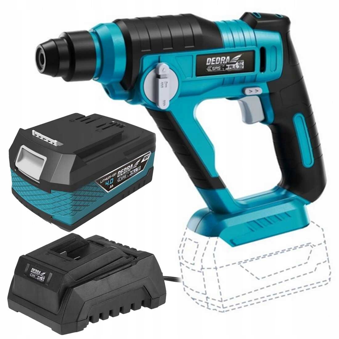 

Wiertarka udarowa akumulat Dedra Sas+ 18V +Ahu 4Ah