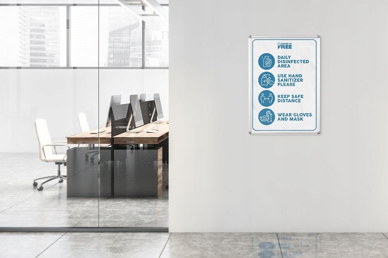 RAMKA BI-OFFICE ZATRZASKOWA ZAOKRĄGLONA A2 Stan opakowania oryginalne