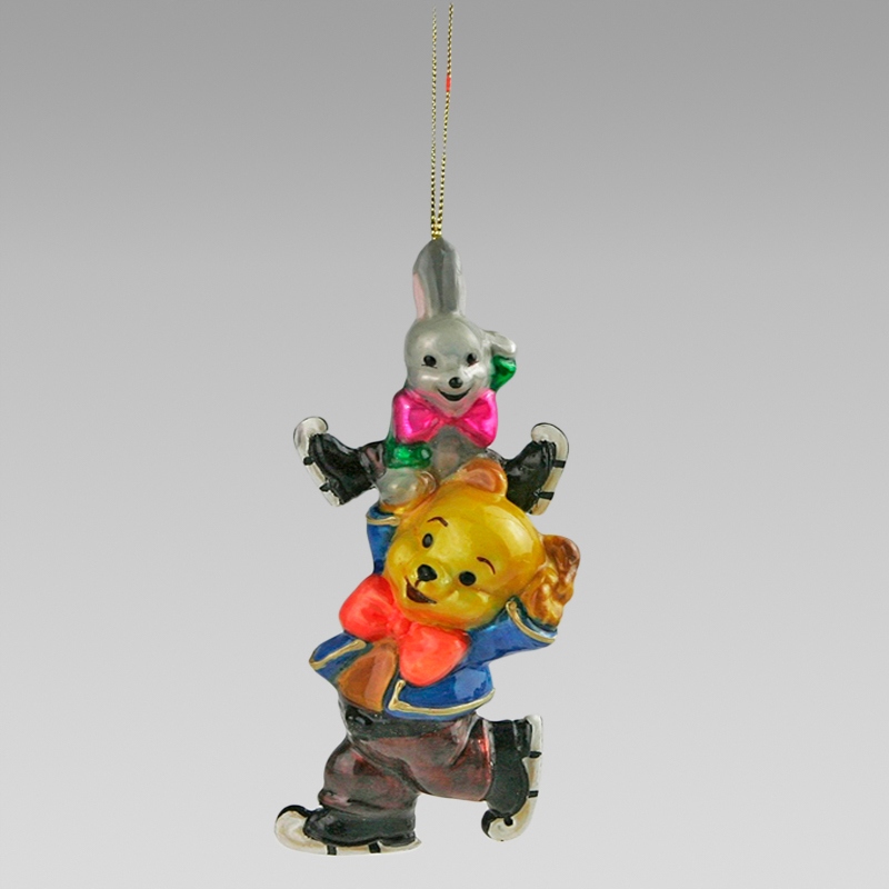 Vianočná Guľa Medveď S Korčuľovačom Komozia