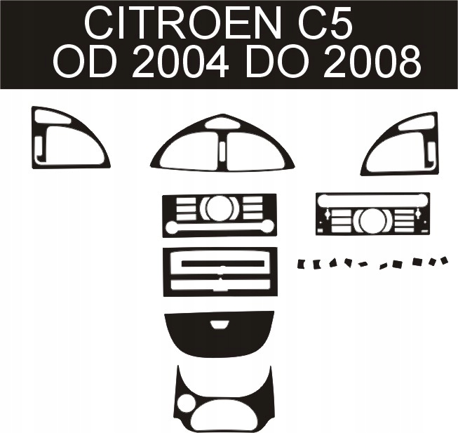 CITROEN C5 OKLEINY KOKPITU PANEL 3D OKLEINY Width 40 cm