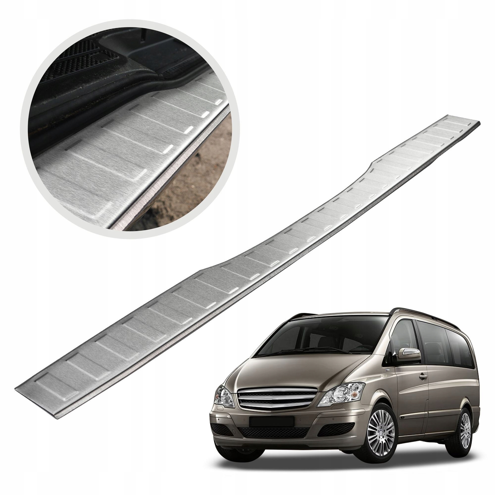 Ochranná lišta na zadný nárazník pre Mercedes Vito W639 2003-2014