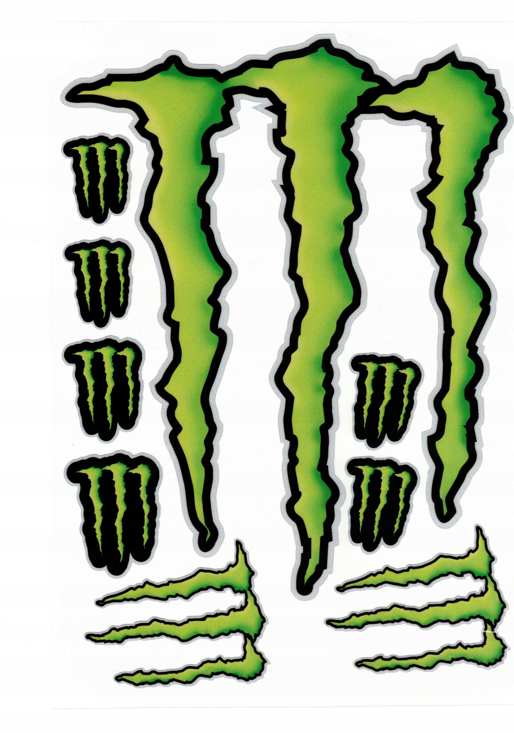 

Naklejki Na Motor Motocykl Rower Monster Zestaw