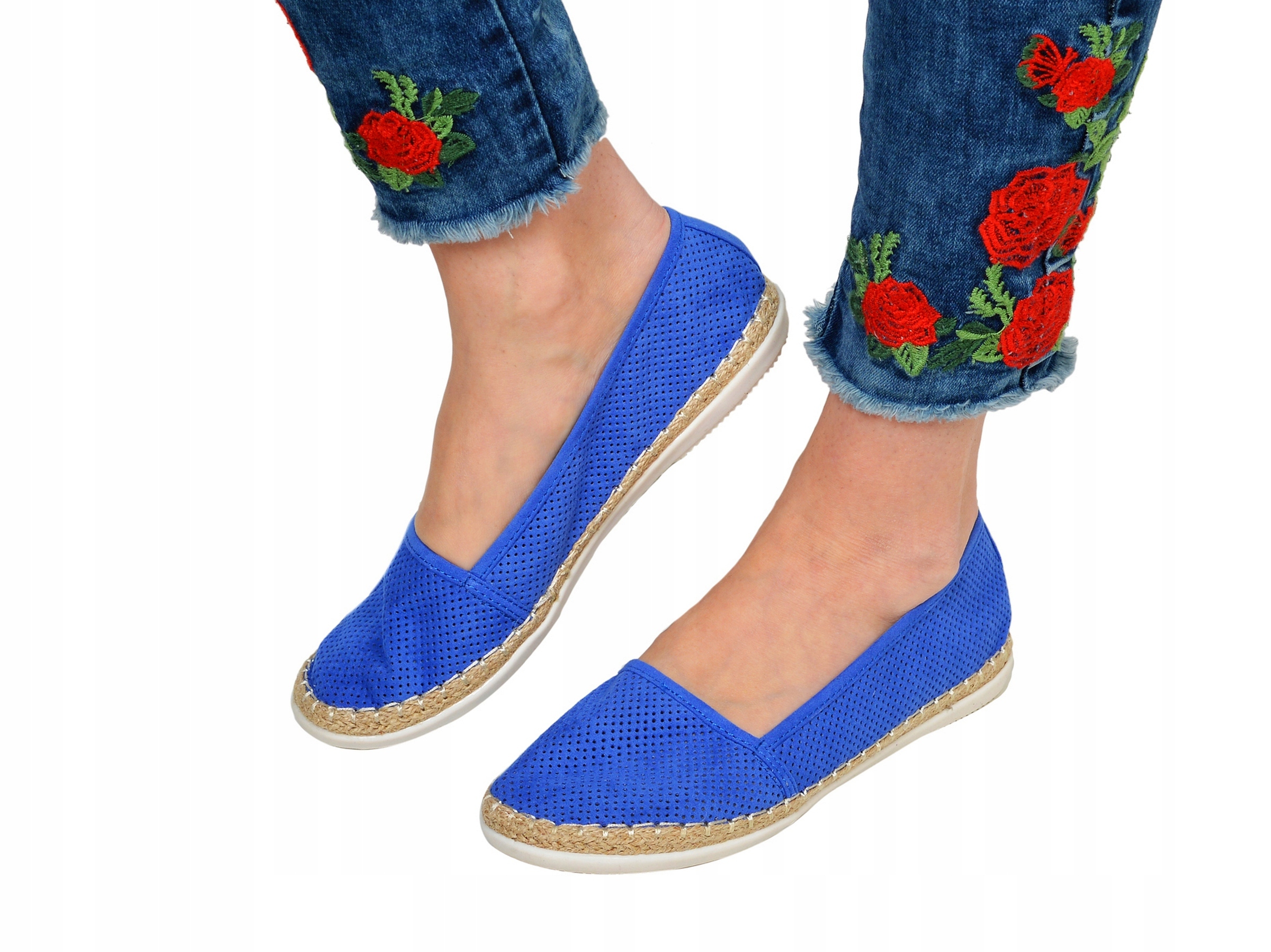 

Trampki Tenisówki Espadryle niebieskie /20-1/