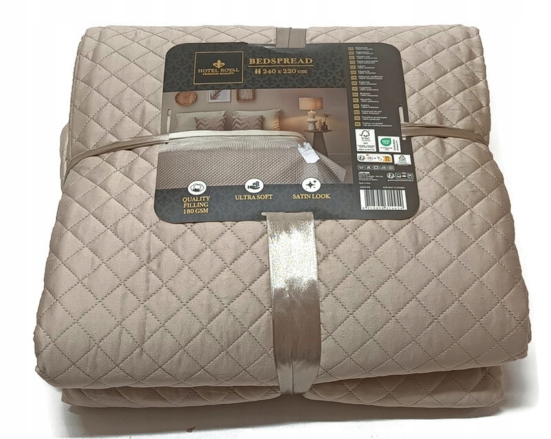 Přikrývka Kapa Hotel Royal polyester 240 cm x 220 cm Prošívaná