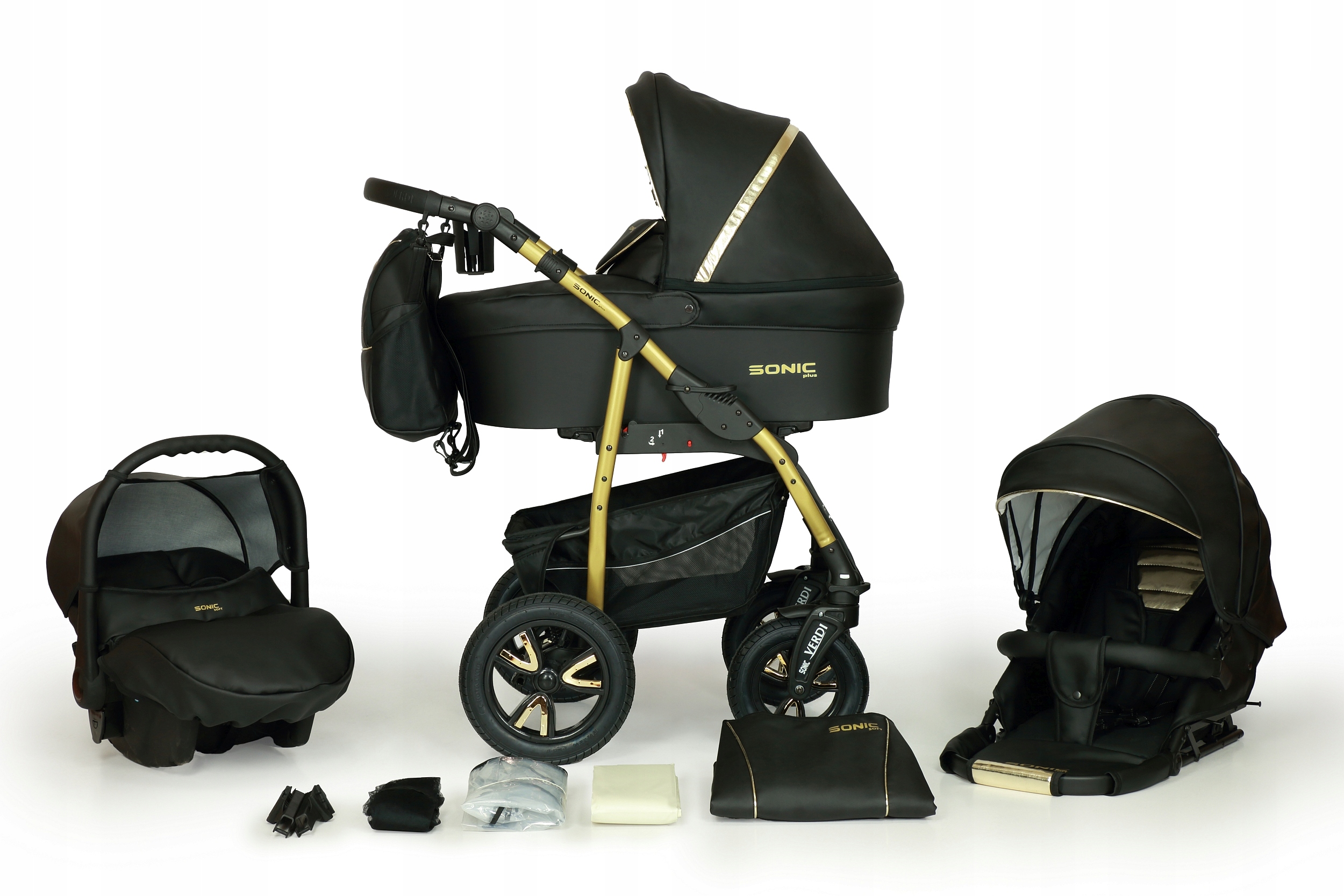 WÓZEK DZIECIĘCY VERDI SONIC PLUS PRO 3W1