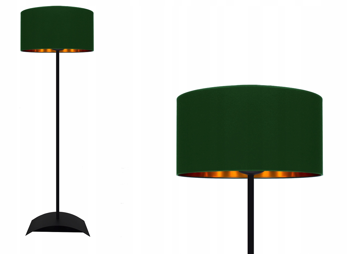 

Lampa Stojąca Podłogowa Abażur Butelkowa Zieleń