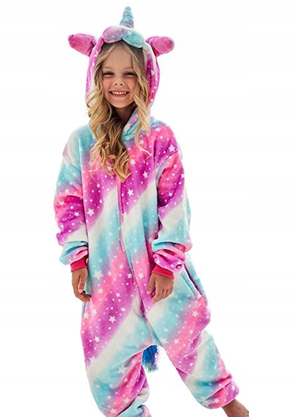 JEDNOROŻEC PIŻAMA KIGURUMI DRES GALAXY 122-128 Płeć chłopcy dziewczynki