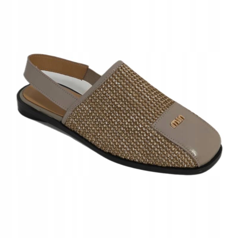 Verano 197.H01 béžové sandály vel.40, pletenina, zabudovaná špička Kochland