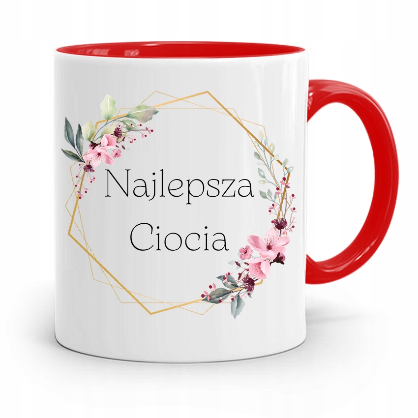 

Kubek Czerwony Dla Cioci Najlepsza Ciocia