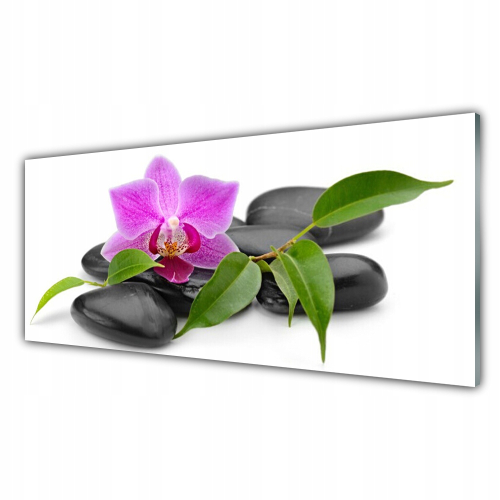 

Obraz akryl z grafiką 125x50 Kwiat Orchidea Sztuka
