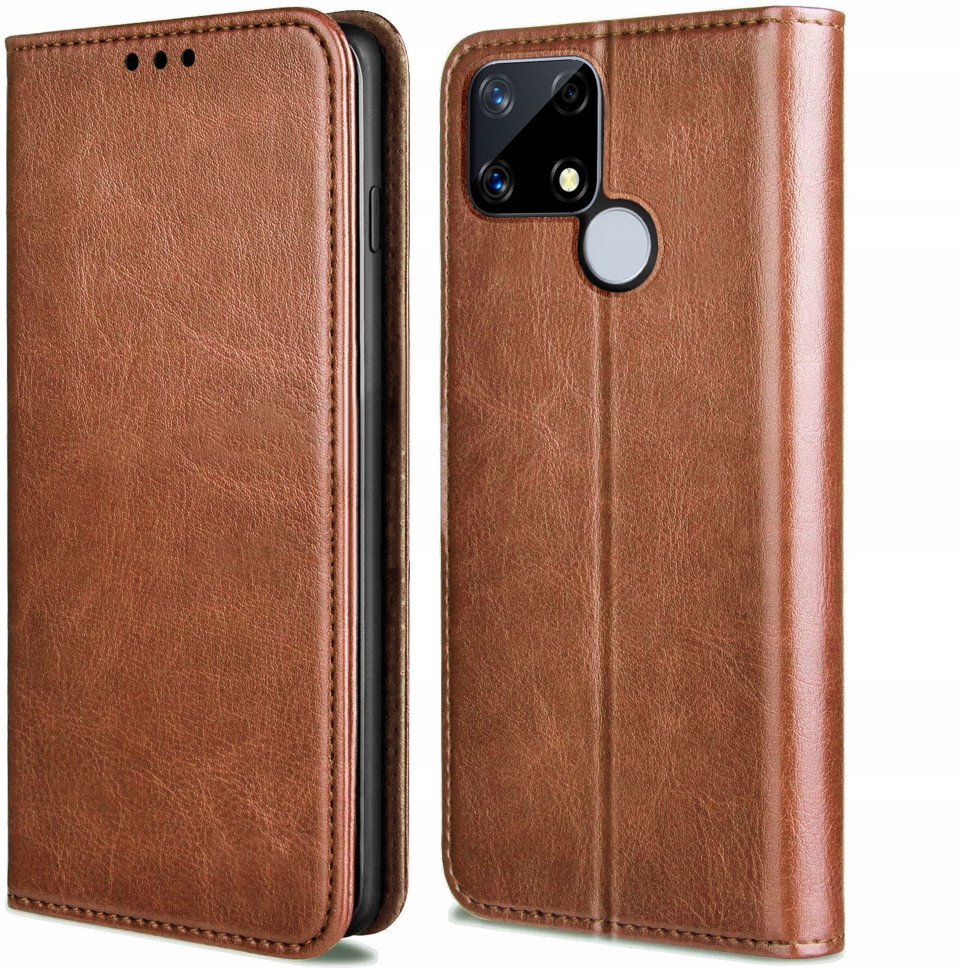 

Etui Skórzane na Magnes Szkło do Realme 7i