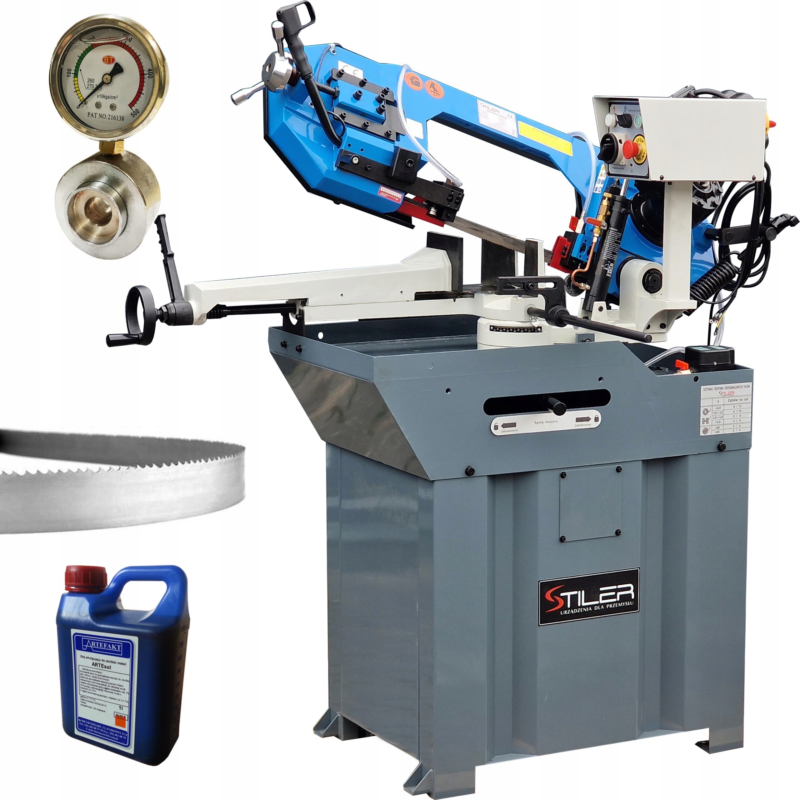 Pásová Pila Stiler BS260G Řezačka Kovových Trubek Profilů Tenzometr 1 Pila